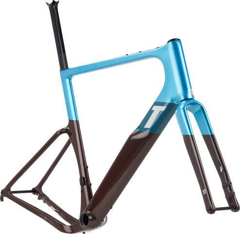 Exploro RaceMax Carbon Rahmenkit - blue-brown/L