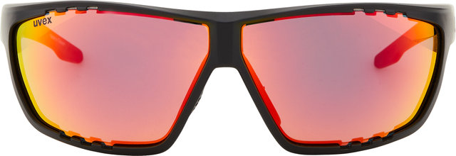 uvex sportstyle 706 mirror Glasses - black-moss mat/mirror red