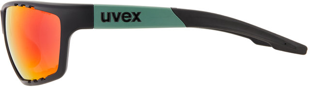 uvex sportstyle 706 mirror Glasses - black-moss mat/mirror red