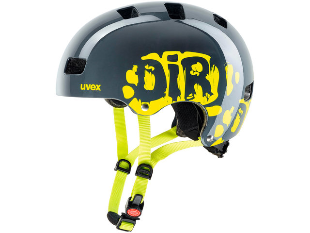 kid 3 Kinderhelm - dirtbike gray-lime/51 - 55 cm