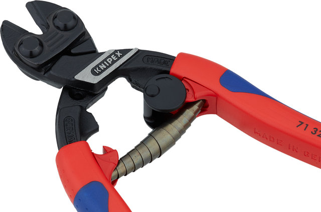 Knipex CoBolt Kompakt-Bolzenschneider mit Öffnungsfeder - rot-blau/200 mm