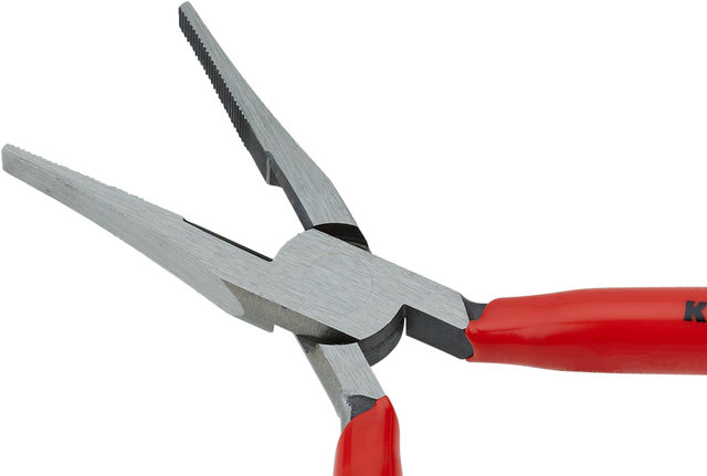 Knipex Flat Nose Pliers w/ Cutting Edge - red/140 mm