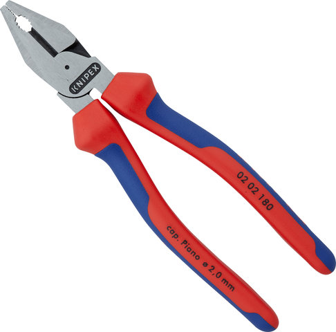 Kraft-Kombizange - rot-blau/180 mm