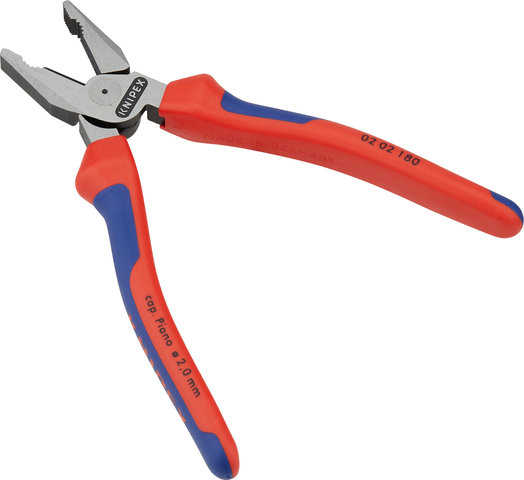 Knipex Kraft-Kombizange - rot-blau/180 mm