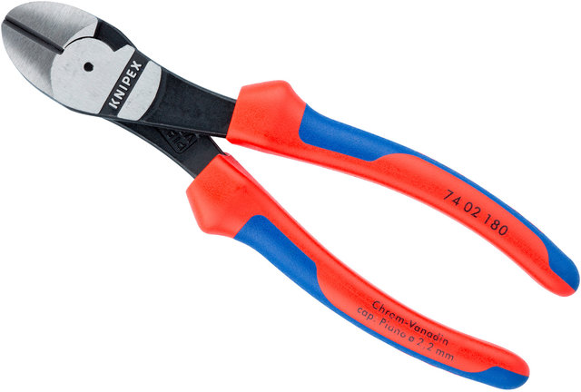 Knipex High Power Side Cutting Pliers - red-blue/180 mm