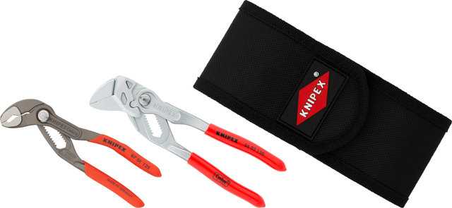 Knipex Cobra Pliers & Pliers Wrench Set in Tool Belt Pouch - universal/universal