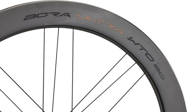 Set de Roues en Carbone Bora Ultra WTO 60 Disc Center Lock 28" - black/set de 28" (avant 12x100 + arrière 12x142) Campa N3W