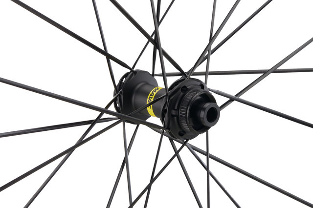 Mavic Juego de ruedas Cosmic SLR 45 Disc Center Lock Carbon - negro/28" set (RD 12x100 + RT 12x142) Shimano