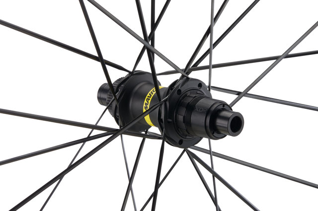 Mavic Juego de ruedas Cosmic SLR 45 Disc Center Lock Carbon - negro/28" set (RD 12x100 + RT 12x142) Shimano