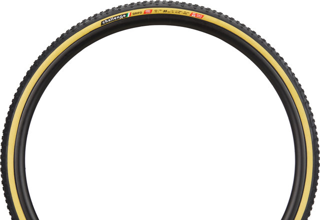 Challenge Grifo Pro 28" Folding Tyre - black-light brown/33-622 (700x33c)