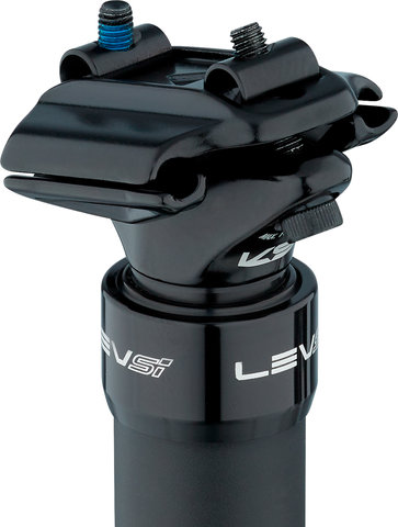 LEV-Si 175 mm Seatpost - black/31.6 mm / 495 mm / SB 0 mm / Southpaw 31.8 mm, traditional