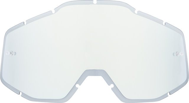 100% Ersatzglas Mirror für Racecraft / Accuri / Strata Goggle - silver flash mirror-smoke/universal