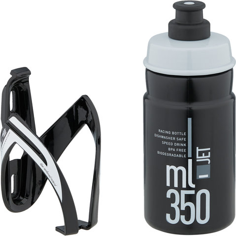 Porte-Bidon Ceo avec Bidon Jet 350 ml - noir-blanc/350 ml