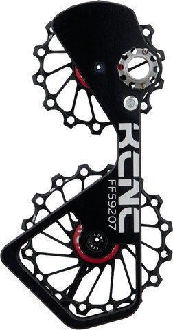 Chape + Galets de Dérailleur Céramique Jockey Wheels System - black/moyen
