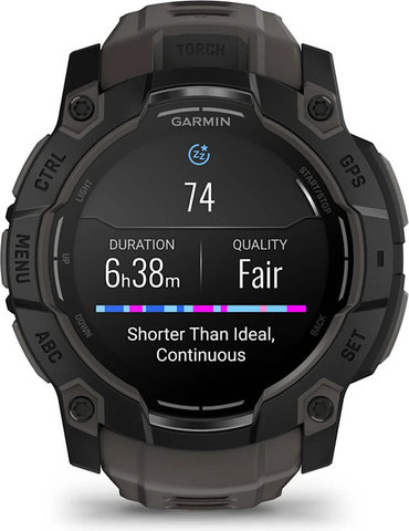 Garmin Instinct 3 50 mm AMOLED GPS multisport smartwatch - black