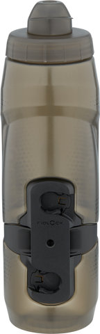Bidón TWIST 800 ml con bottle connector - negro-transparente/800 ml