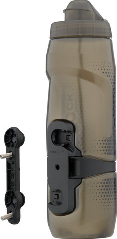 Bidón TWIST 800 ml con sistema de sujeción bike base - negro-transparente/800 ml