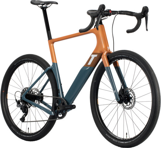 3T Exploro Max GRX 1X Carbon Gravelbike - orange-grey/L