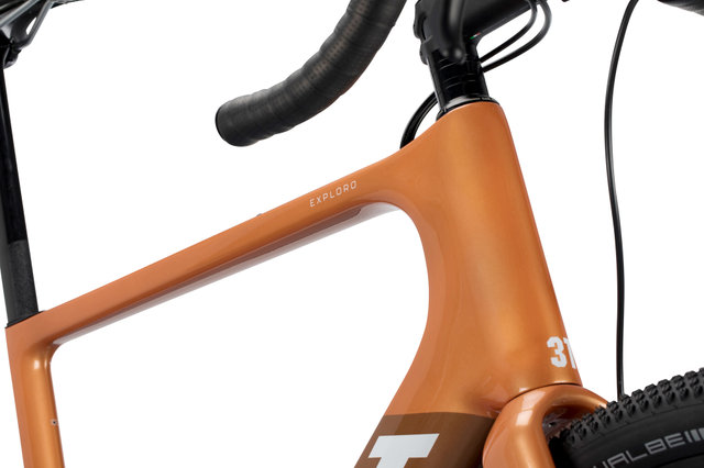 3T Exploro Max GRX 1X Carbon Gravel Bike - orange-grey/L