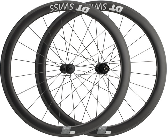 DT Swiss Juego de ruedas con frenos de llanta ARC 1400 DICUT 48 Carbon 28" - negro/28" set (RD 9x100 + RT 10x130) Shimano