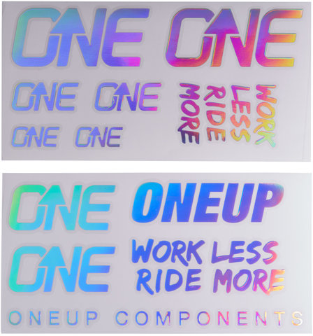 OneUp Components Decal Kit Aufklebersatz - oil slick/universal