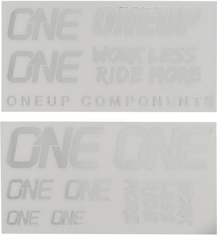 OneUp Components Set d'Autocollants Decal Kit - silver/universal