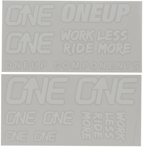 OneUp Components Decal Kit Aufklebersatz - white/universal