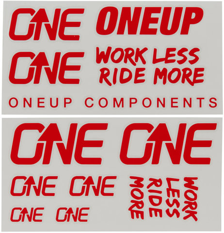 OneUp Components Juego de calcomanías Decal Kit - red/universal