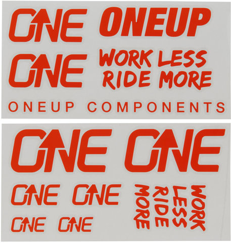 OneUp Components Set d'Autocollants Decal Kit - orange/universal