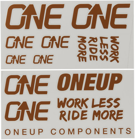 OneUp Components Set d'Autocollants Decal Kit - matte bronze/universal