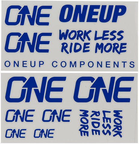 OneUp Components Decal Kit Aufklebersatz - blue/universal