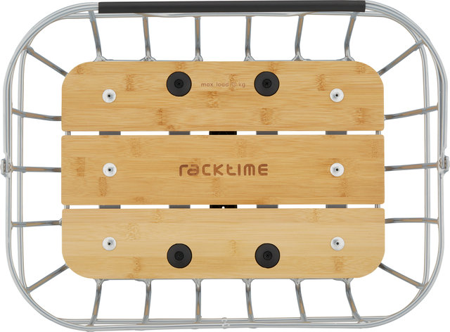 Racktime Corbeille pour Vélo Baskit Breeze 2.0 - argenté/25 litres