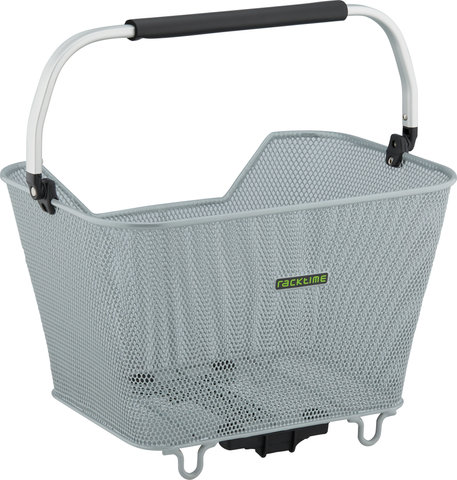 Racktime Baskit Deluxe 2.0 Bike Basket - silver/23 litres