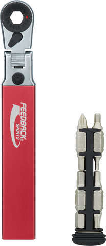 FLEX Kompakt Ratchet Wrench w/ Bit Set - red/universal
