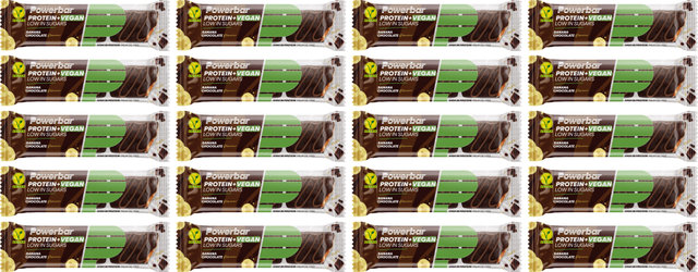 Powerbar Barra vegana con bajo contenido de azúcar Protein Plus - 20 unidades - banana chocolate