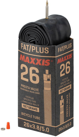 Maxxis Chambre à Air Plus / Fatbike 26+ - noir/26 x 3,8-5,0 SV 36 mm