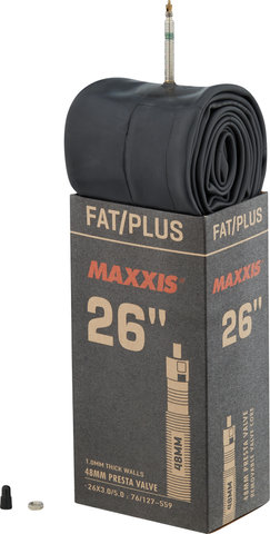Maxxis Chambre à Air Plus / Fatbike 26+ - noir/26 x 3,0-5,0 SV 48 mm