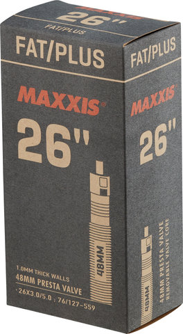 Maxxis Plus / Fatbike 26+ Schlauch - schwarz/26 x 3,0-5,0 SV 48 mm