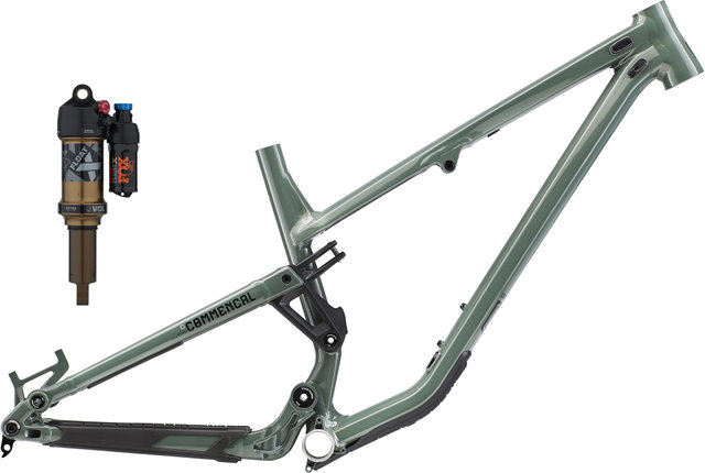 COMMENCAL Kit de Cadre Meta TR 29" avec Amortisseur Fox Float X Modèle 2022 - keswick green/L