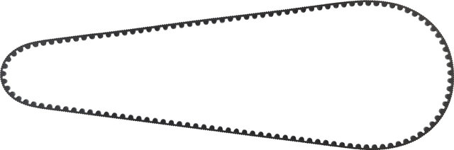 Gates CDX Belt - black/1375 mm