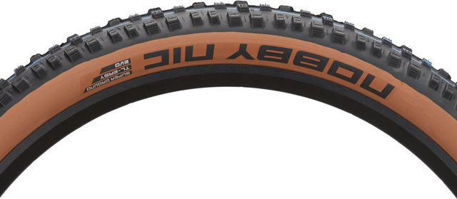 Schwalbe Cubierta plegable Nobby Nic Evolution SpeedGrip Super Ground 26" - negro-bronze skin/26x2,4