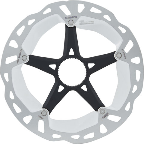 RT-MT800 Center Lock Brake Rotor for XT w/ Magnet + Internal Teeth - silver-black/180 mm