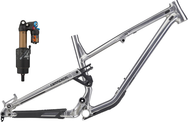 COMMENCAL Meta SX 29" / 27,5" Rahmenkit mit Fox Float X2 Dämpfer - high polished/L