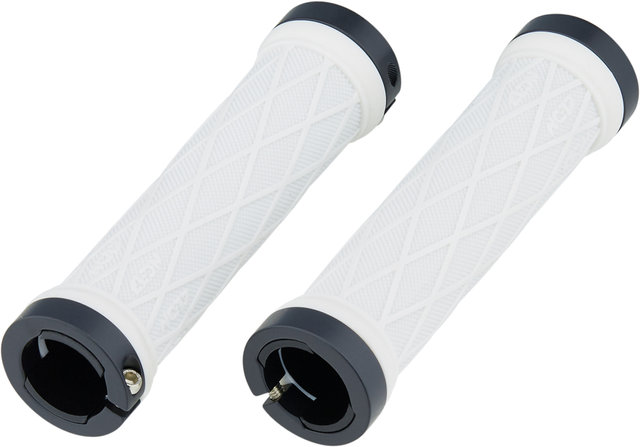 Manopole Da Bici NC-17 Lock-On Take Control II S-PRO, Impugnature In Gomma Verde Con Anello Argento, Diametro 28 Mm - Perfette Per MTB E City Bike