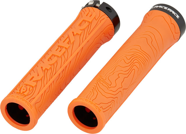 Race Face Half Nelson Lock On Handlebar Grips - orange/universal