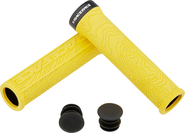 Race Face Half Nelson Lock On Handlebar Grips - yellow/universal