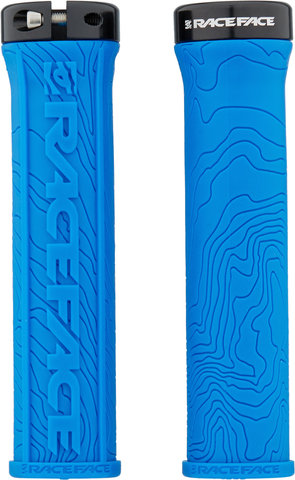 Race Face Half Nelson Lock On Handlebar Grips - blue/universal