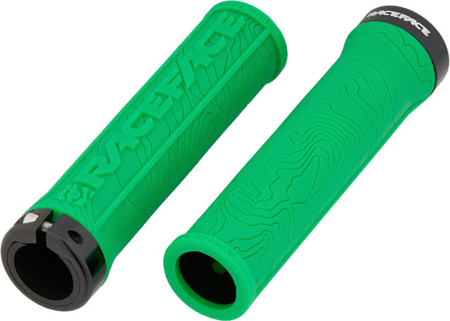 Race Face Half Nelson Lock On Handlebar Grips - green/universal