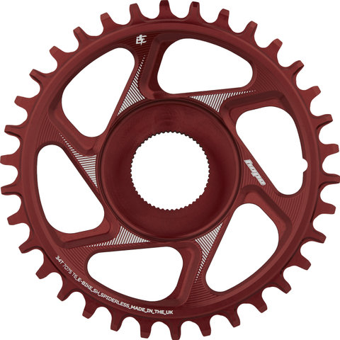Hope R22 Spiderless Direct Mount E-Bike Kettenblatt für Shimano EP8/E8000 - red/34 Z