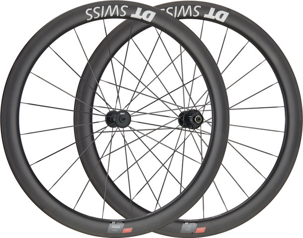 DT Swiss Juego de ruedas con frenos de llanta ARC 1100 DICUT 48 Carbon 28" - negro/28" set (RD 9x100 + RT 10x130) Shimano